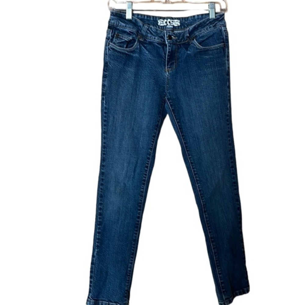 CCS Punk Jeans Straight‎ Leg Juniors Size 7 28L Skater Grunge